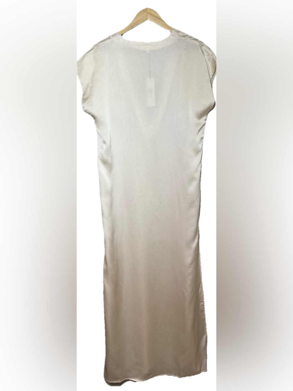 LBLC THE LABEL by Revolve Ivory Satin long Slip Dress Women’s Medium #chic - Picture 4 of 7